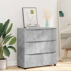 Armoire De Rangement Gris Béton 80 X 31 X 81 Cm Vidaxl