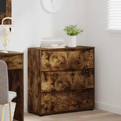Armoire De Rangement Chêne Fumé 80 X 31 X 81 Cm Vidaxl