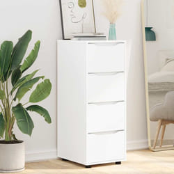 Armoire De Rangement Blanc 40 X 48 X 105 Cm Bois D'Ingénierie Vidaxl