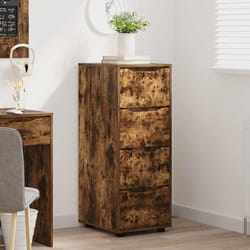 Armoire De Rangement Chêne Fumé 40 X 48 X 105 Cm Vidaxl