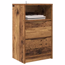 Table De Chevet Bois Ancien 40 X 30 X 467 Cm Bois D'Ingénierie Vidaxl - Vue supplémentaire 2