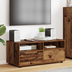 Meuble Tv Bois Ancien 100 X 48 X 43 Cm Bois D'Ingénierie Vidaxl