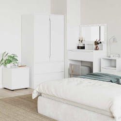 Cabinet De Salle De Bain Blanc 40,5 X 40 X 44 Cm Vidaxl