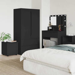 Cabinet De Salle De Bain Noir 40,5 X 40 X 44 Cm Vidaxl