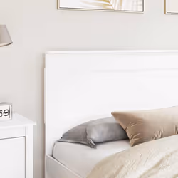 Tête De Lit Avec Tête De Lit Blanc 200 Cm Bois D'Ingénierie Vidaxl - Vue supplémentaire 2