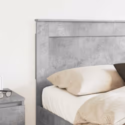 Tête De Lit Gris Béton 160 Cm Bois D'Ingénierie Vidaxl - Vue supplémentaire 2
