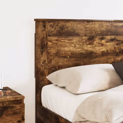 Tête De Lit Chêne Fumé 135 Cm Bois D'Ingénierie Vidaxl - Vue supplémentaire 2