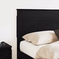 Tête De Lit Chêne Noir 120 Cm Bois D'Ingénierie Vidaxl - Vue supplémentaire 2