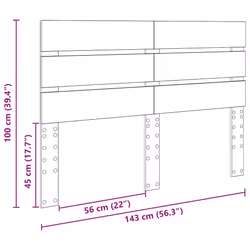 Tête De Lit Bois Ancien 140 Cm Bois D'Ingénierie Vidaxl - Vue supplémentaire 2