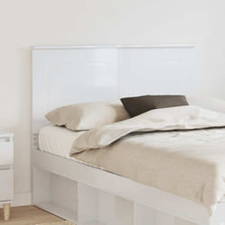 Tête De Lit Blanc Brillant 120 Cm Bois D'Ingénierie Vidaxl