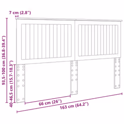 Tête De Lit Gris Béton 160 Cm Bois D'Ingénierie Vidaxl - Vue supplémentaire 2