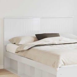Tête De Lit Blanc Brillant 160 Cm Bois D'Ingénierie Vidaxl
