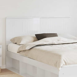 Tête De Lit Blanc Brillant 150 Cm Bois D'Ingénierie Vidaxl