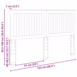 Tête De Lit Blanc Brillant 150 Cm Bois D'Ingénierie Vidaxl - Vue supplémentaire 2