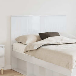 Tête De Lit Blanc Brillant 120 Cm Bois D'Ingénierie Vidaxl