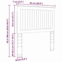 Tête De Lit Avec Tête De Lit Chêne Brun 90 Cm Bois D'Ingénierie Vidaxl - Vue supplémentaire 2