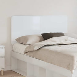 Tête De Lit Blanc Brillant 135 Cm Bois D'Ingénierie Vidaxl
