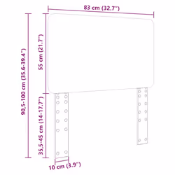 Tête De Lit Chêne Artisanal 80 Cm Bois D'Ingénierie Vidaxl - Vue supplémentaire 2