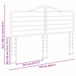 Tête De Lit Avec Tête De Lit Blanc 150 Cm Bois D'Ingénierie Vidaxl - Vue supplémentaire 2