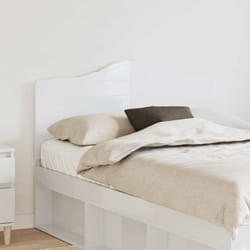 Tête De Lit Blanc Brillant 120 Cm Bois D'Ingénierie Vidaxl