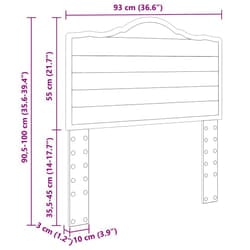 Tête De Lit Blanc Brillant 90 Cm Bois D'Ingénierie Vidaxl