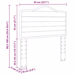 Tête De Lit Avec Tête De Lit Blanc 80 Cm Bois D'Ingénierie Vidaxl - Vue supplémentaire 2