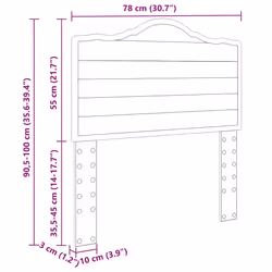 Tête De Lit Blanc Brillant 75 Cm Bois D'Ingénierie Vidaxl - Vue supplémentaire 2