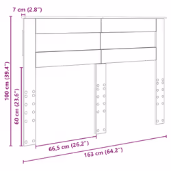 Tête De Lit Gris Béton 160 Cm Bois D'Ingénierie Vidaxl - Vue supplémentaire 2