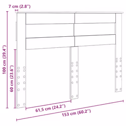 Tête De Lit Bois Ancien 150 Cm Bois D'Ingénierie Vidaxl - Vue supplémentaire 2