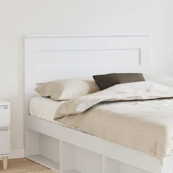 Tête De Lit Avec Tête De Lit Blanc 120 Cm Bois D'Ingénierie Vidaxl