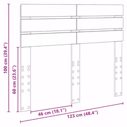 Tête De Lit Avec Tête De Lit Blanc 120 Cm Bois D'Ingénierie Vidaxl - Vue supplémentaire 2