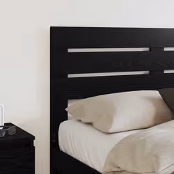 Tête De Lit Chêne Noir 120 Cm Bois D'Ingénierie Vidaxl - Vue supplémentaire 2