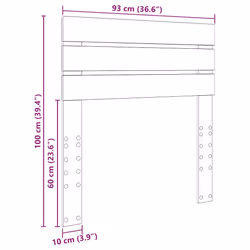 Tête De Lit Avec Tête De Lit Gris Béton 90 Cm Bois D'Ingénierie Vidaxl - Vue supplémentaire 2