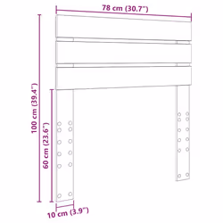Tête De Lit Chêne Sonoma 75 Cm Bois D'Ingénierie Vidaxl - Vue supplémentaire 2