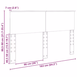 Tête De Lit Chêne Artisanal 160 Cm Bois D'Ingénierie Vidaxl - Vue supplémentaire 2