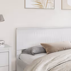Tête De Lit Blanc Brillant 200 Cm Bois D'Ingénierie Vidaxl - Vue supplémentaire 2