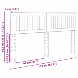 Tête De Lit Avec Tête De Lit Blanc 150 Cm Bois D'Ingénierie Vidaxl - Vue supplémentaire 2