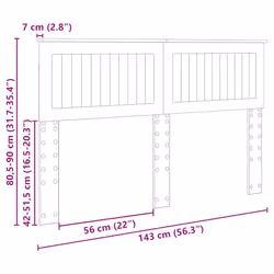 Tête De Lit Blanc Brillant 140 Cm Bois D'Ingénierie Vidaxl - Vue supplémentaire 2