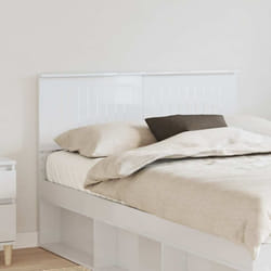 Tête De Lit Blanc Brillant 120 Cm Bois D'Ingénierie Vidaxl