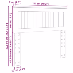 Tête De Lit Avec Tête De Lit Blanc 100 Cm Bois D'Ingénierie Vidaxl - Vue supplémentaire 2