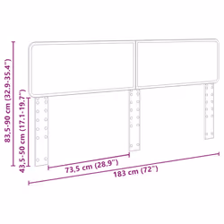 Tête De Lit Bois Ancien 180 Cm Bois D'Ingénierie Vidaxl - Vue supplémentaire 2