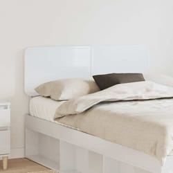 Tête De Lit Blanc Brillant 135 Cm Bois D'Ingénierie Vidaxl
