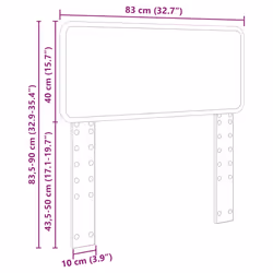 Tête De Lit Gris Sonoma 80 Cm Bois D'Ingénierie Vidaxl - Vue supplémentaire 2