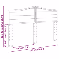 Tête De Lit Bois Ancien 160 Cm Bois D'Ingénierie Vidaxl - Vue supplémentaire 2