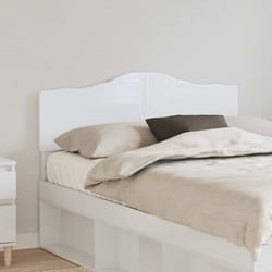 Tête De Lit Blanc Brillant 135 Cm Bois D'Ingénierie Vidaxl