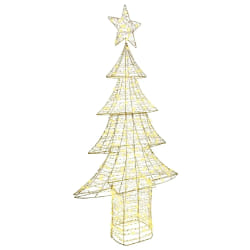 vidaXL Sapin de Noël avec 240 LED Blanc chaud 180 cm PET