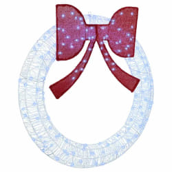 vidaXL Couronne avec 150 LED Blanc froid 120 cm Acrylique