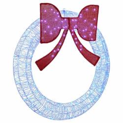 vidaXL Couronne avec 150 LED Bleu 120 cm Acrylique