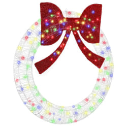 vidaXL Couronne avec 150 LED Multicolore 120 cm Acrylique