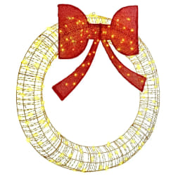 vidaXL Couronne avec 150 LED Blanc chaud 120 cm PET